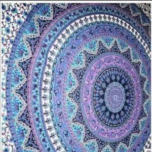 Round Multi-Use Beach Scarf in Purple